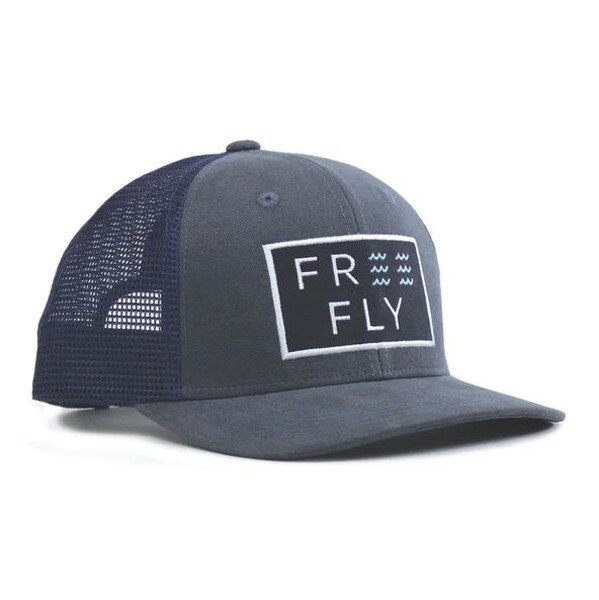 Free Fly Apparel Wave Snapback Hat in Washed Navy